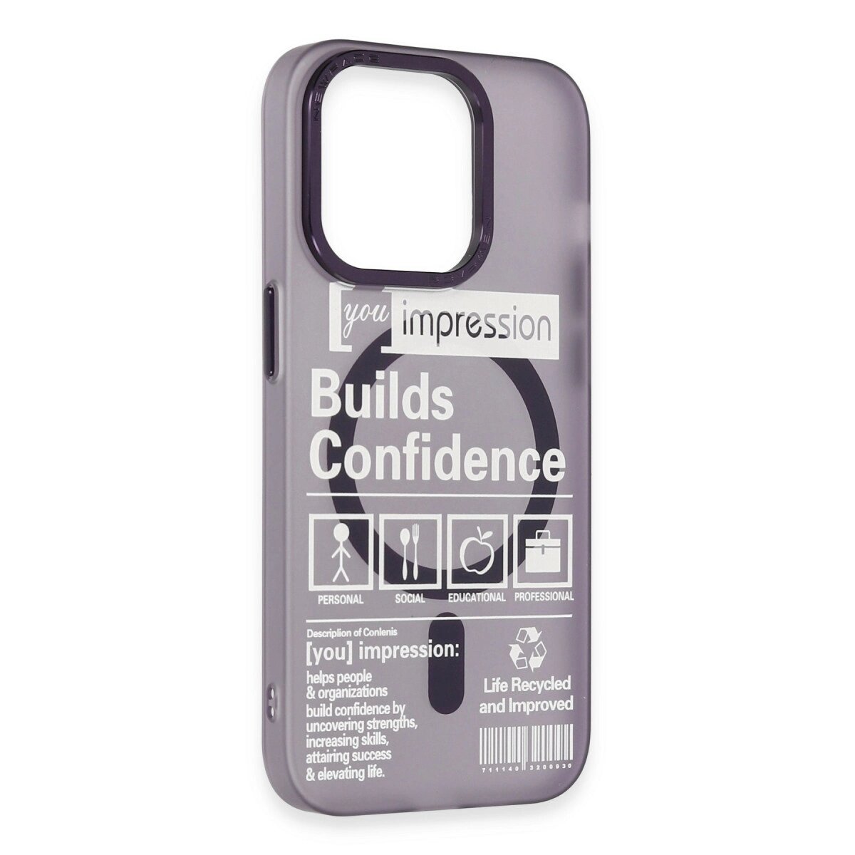 İphone 14 Pro Kılıf Apollo Magneticsafe Desenli Kapak - Apollo Mor - 6 İphone 14 Pro Kılıf Apollo Magneticsafe Desenli Kapak - Apollo Mor - 6