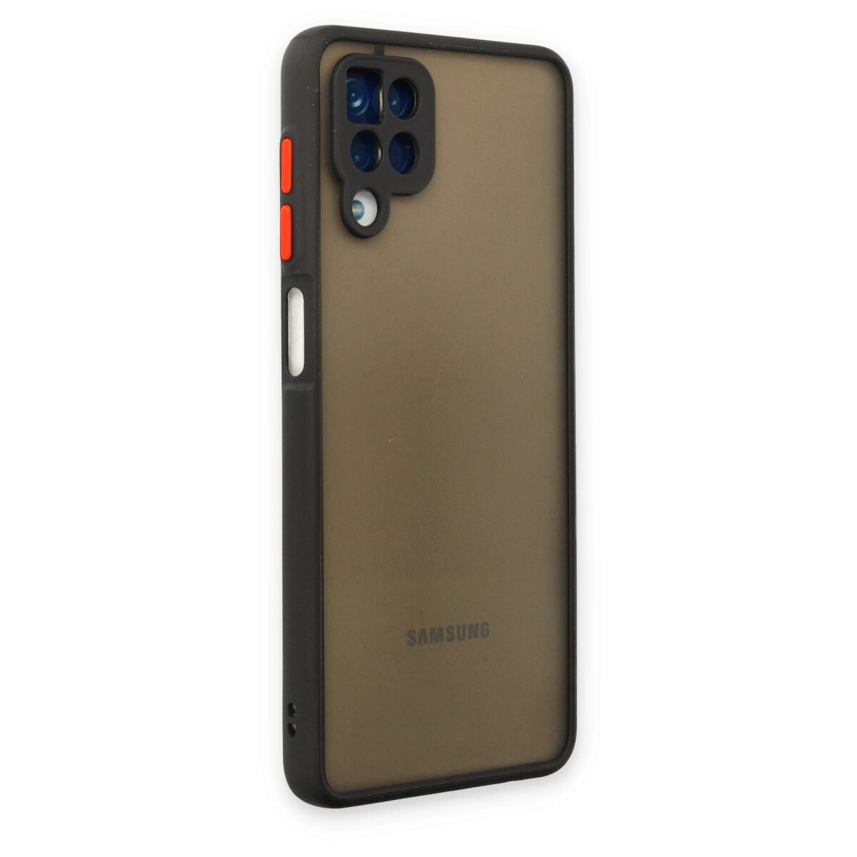 Samsung Galaxy A12 Kılıf Montreal Silikon Kapak - Siyah Samsung Galaxy A12 Kılıf Montreal Silikon Kapak - Siyah