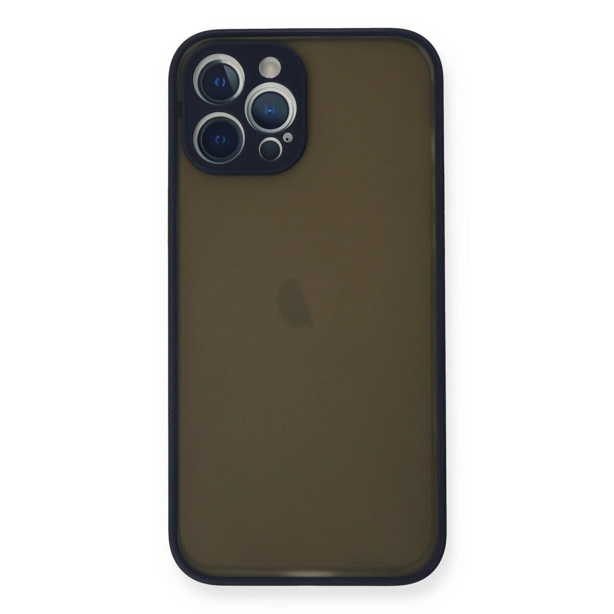İphone 12 Pro Max Kılıf Montreal Silikon Kapak - Lacivert İphone 12 Pro Max Kılıf Montreal Silikon Kapak - Lacivert