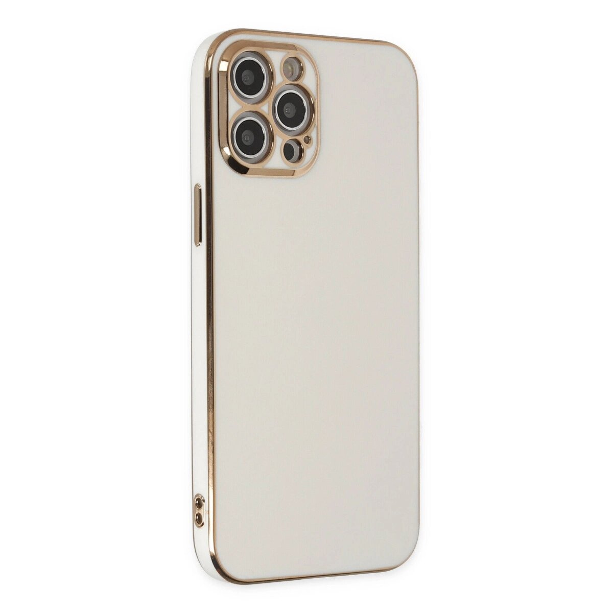 İphone 12 Pro Max Kılıf Volet Silikon - Beyaz