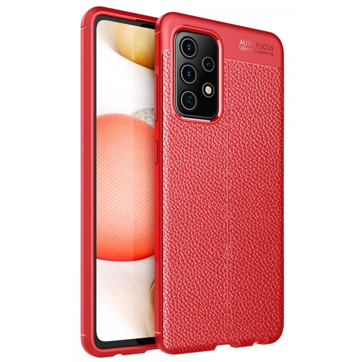 Samsung Galaxy A72 Kılıf Auto Focus Kapak - Kırmızı Samsung Galaxy A72 Kılıf Auto Focus Kapak - Kırmızı