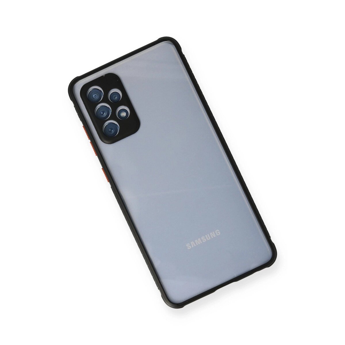 Samsung Galaxy A72 Kılıf Miami Şeffaf Silikon - Siyah Samsung Galaxy A72 Kılıf Miami Şeffaf Silikon - Siyah