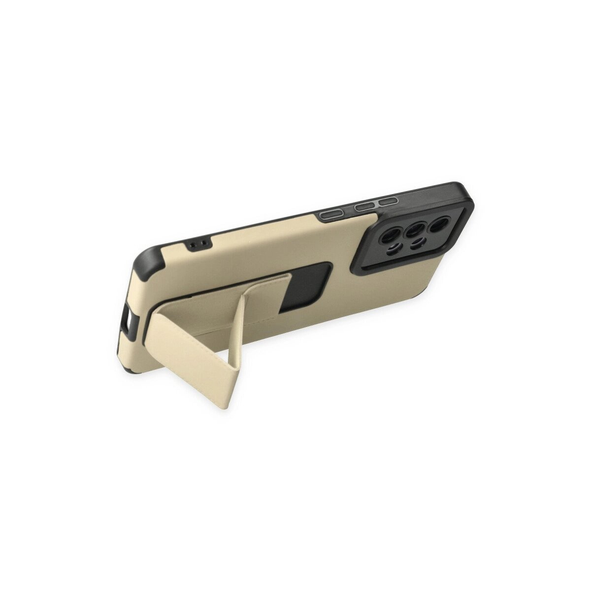 Samsung Galaxy A53 5g Kılıf Mega Standlı Silikon - Gold Samsung Galaxy A53 5g Kılıf Mega Standlı Silikon - Gold