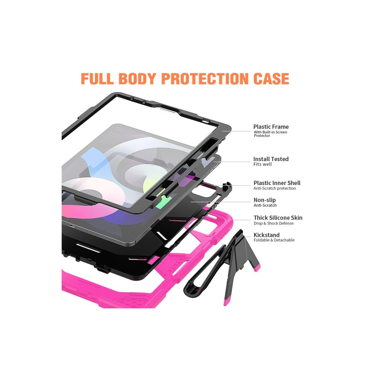 İpad Pro 11 (2020) Kılıf Griffin Tablet Kapak - Pembe İpad Pro 11 (2020) Kılıf Griffin Tablet Kapak - Pembe