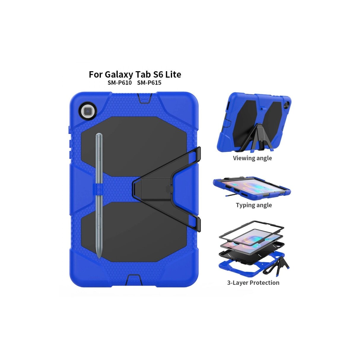 Samsung Galaxy T500 Tab A7 10.4 Kılıf Griffin Tablet Kapak - Mavi Samsung Galaxy T500 Tab A7 10.4 Kılıf Griffin Tablet Kapak - Mavi