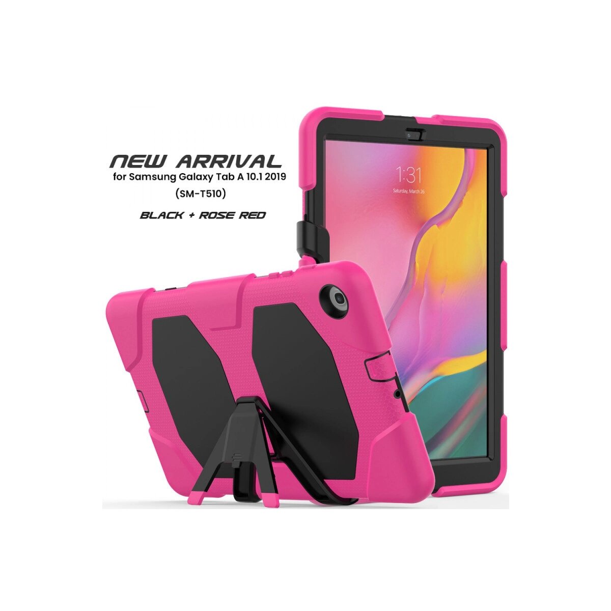 Samsung Galaxy T510 Tab A 10.1 Kılıf Griffin Tablet Kapak - Pembe Samsung Galaxy T510 Tab A 10.1 Kılıf Griffin Tablet Kapak - Pembe