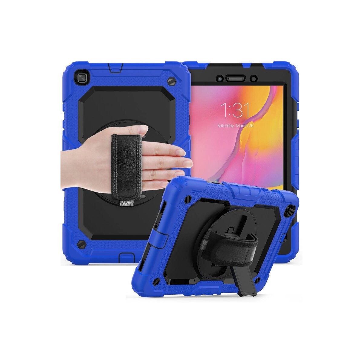 Samsung Galaxy T290 Tab A 8 Kılıf Pars Tablet Kapak - Mavi Samsung Galaxy T290 Tab A 8 Kılıf Pars Tablet Kapak - Mavi