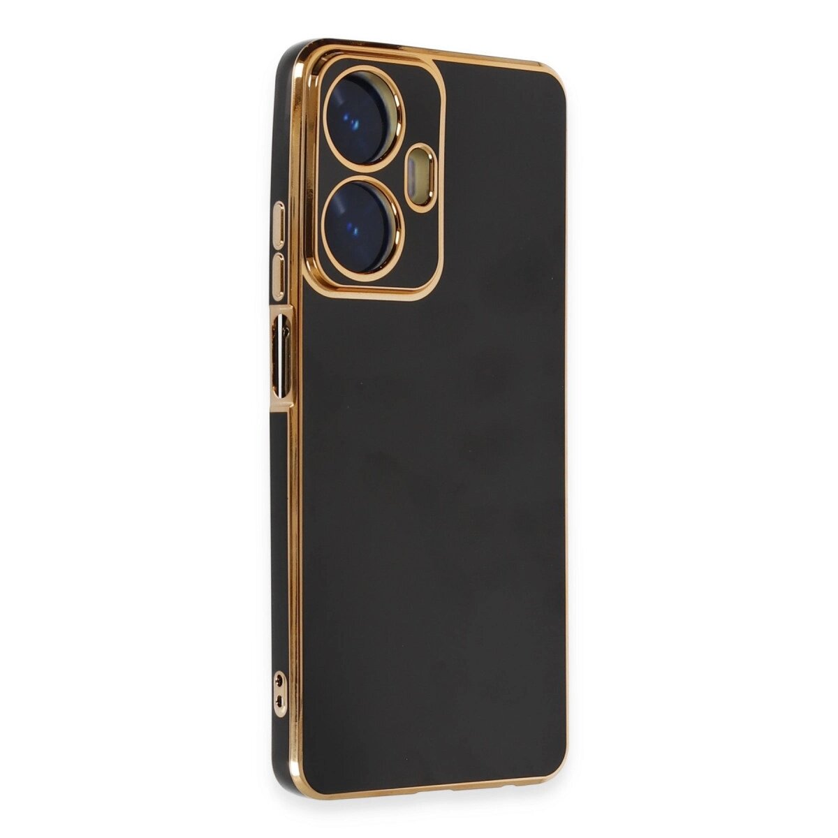 Realme C55 Kılıf Volet Silikon - Siyah Realme C55 Kılıf Volet Silikon - Siyah