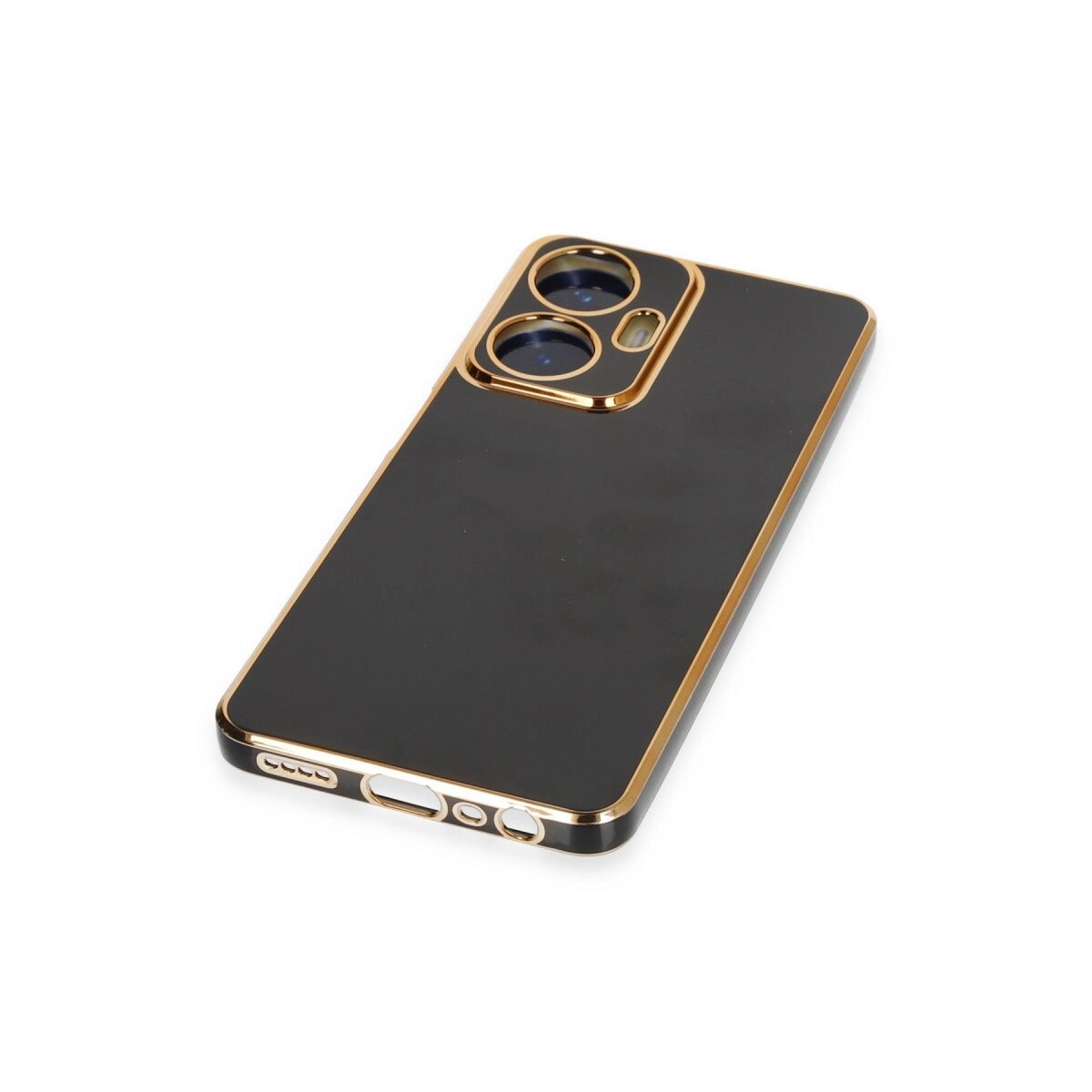 Realme C55 Kılıf Volet Silikon - Siyah Realme C55 Kılıf Volet Silikon - Siyah