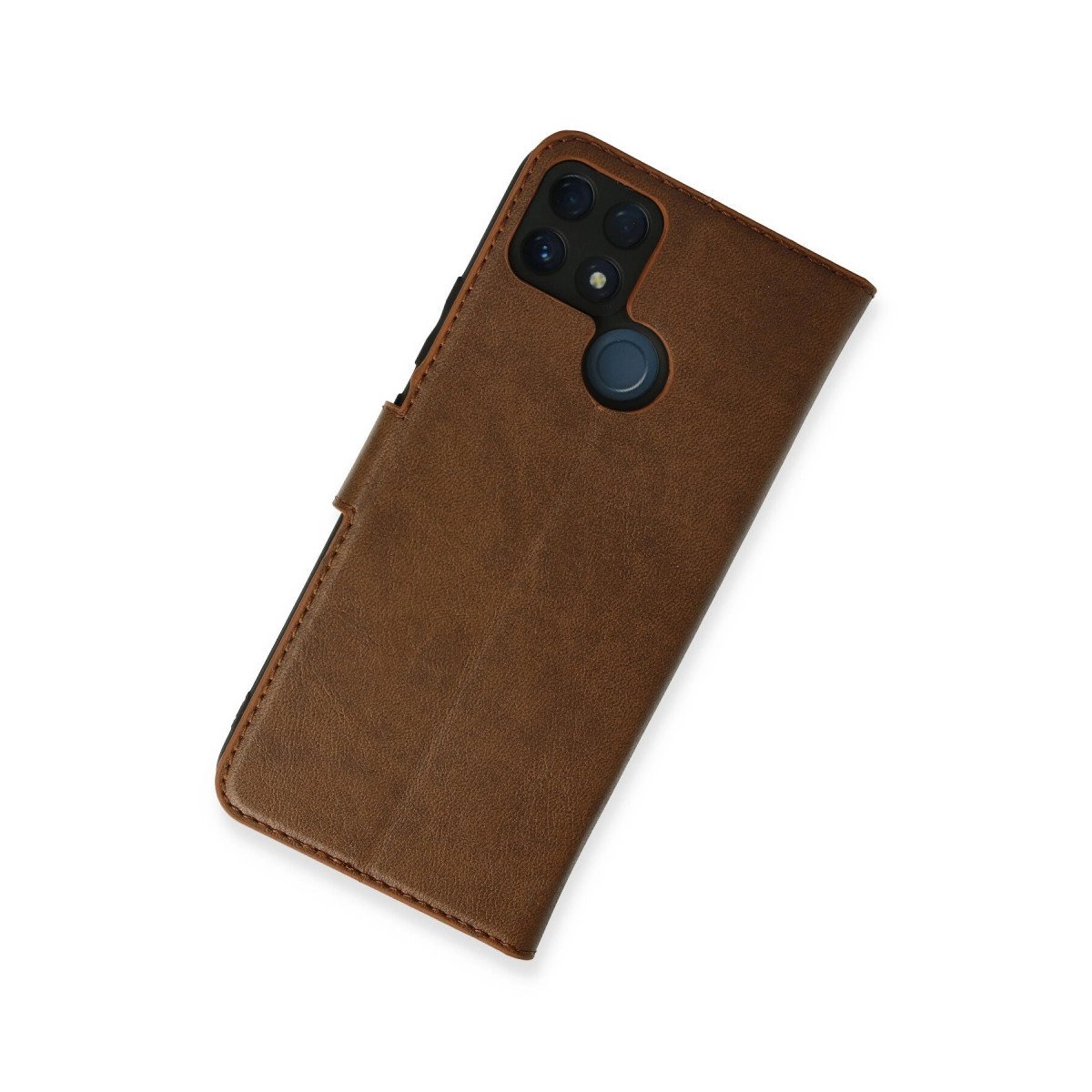 Realme C25 Kılıf Trend S Plus Kapaklı Kılıf - Taba Realme C25 Kılıf Trend S Plus Kapaklı Kılıf - Taba