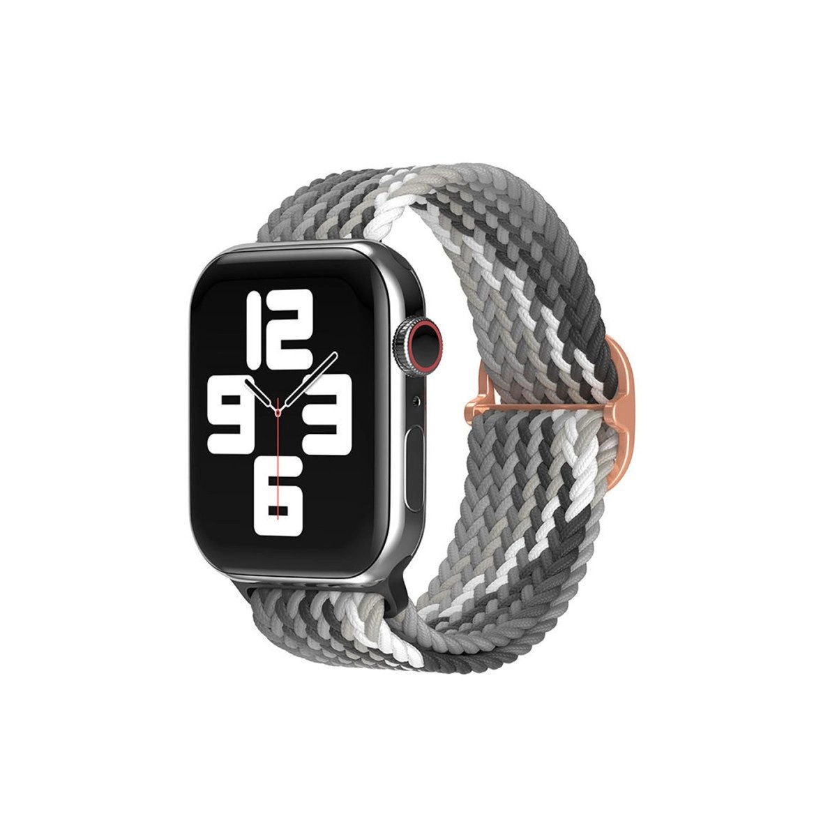 Watch 22mm  Kordon - Gri-siyah