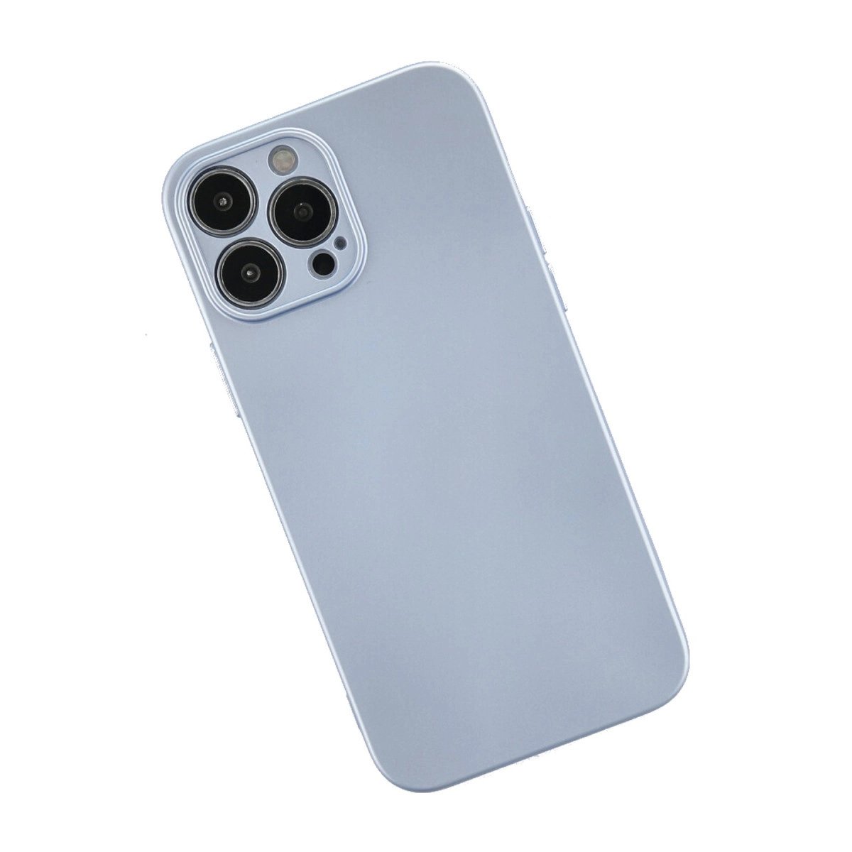 İphone 13 Pro Kılıf Nano İçi Kadife Silikon - Sky Blue