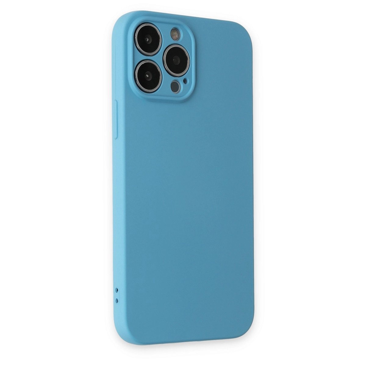 İphone 13 Pro Kılıf Nano İçi Kadife Silikon - Mavi İphone 13 Pro Kılıf Nano İçi Kadife Silikon - Mavi