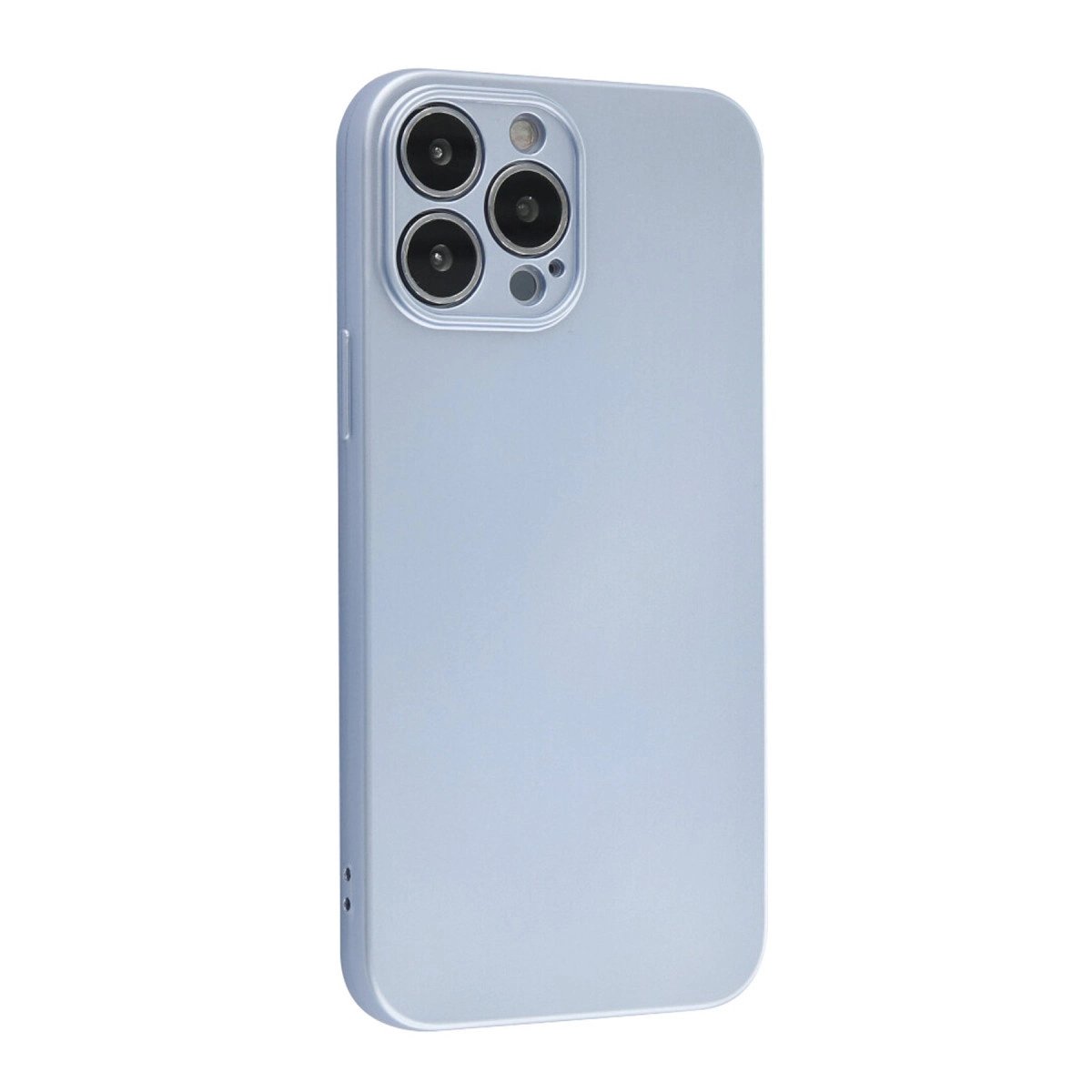 İphone 13 Pro Max Kılıf Nano İçi Kadife Silikon - Sky Blue