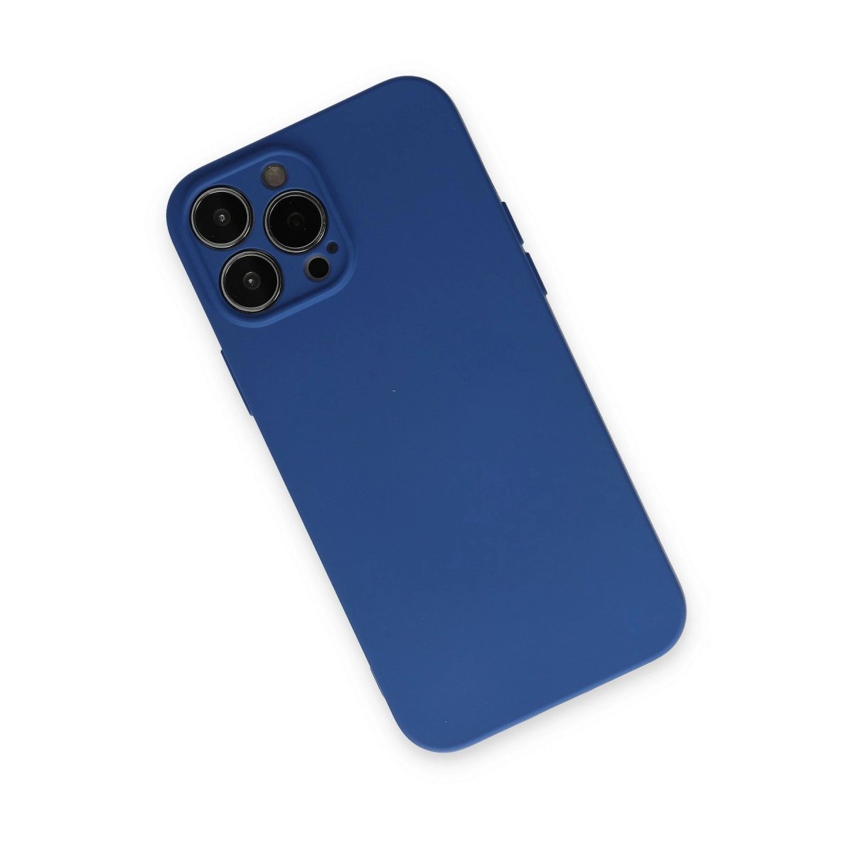 İphone 13 Pro Max Kılıf Nano İçi Kadife Silikon - Lacivert İphone 13 Pro Max Kılıf Nano İçi Kadife Silikon - Lacivert