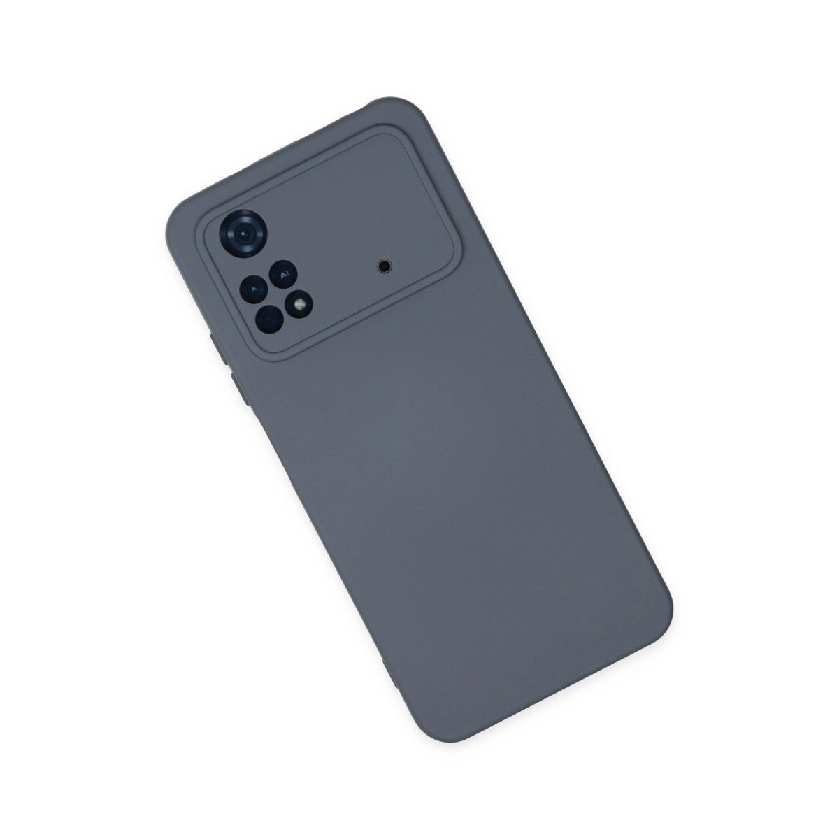 Xiaomi Poco M4 Pro 4g Kılıf Nano İçi Kadife Silikon - Gri Xiaomi Poco M4 Pro 4g Kılıf Nano İçi Kadife Silikon - Gri