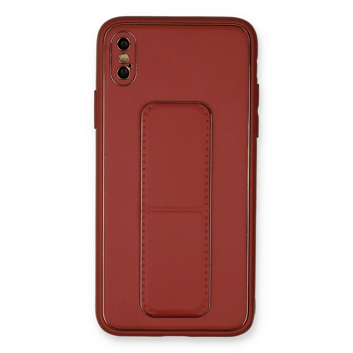 İphone Xs Max Kılıf Coco Deri Standlı Kapak - Fuşya İphone Xs Max Kılıf Coco Deri Standlı Kapak - Fuşya
