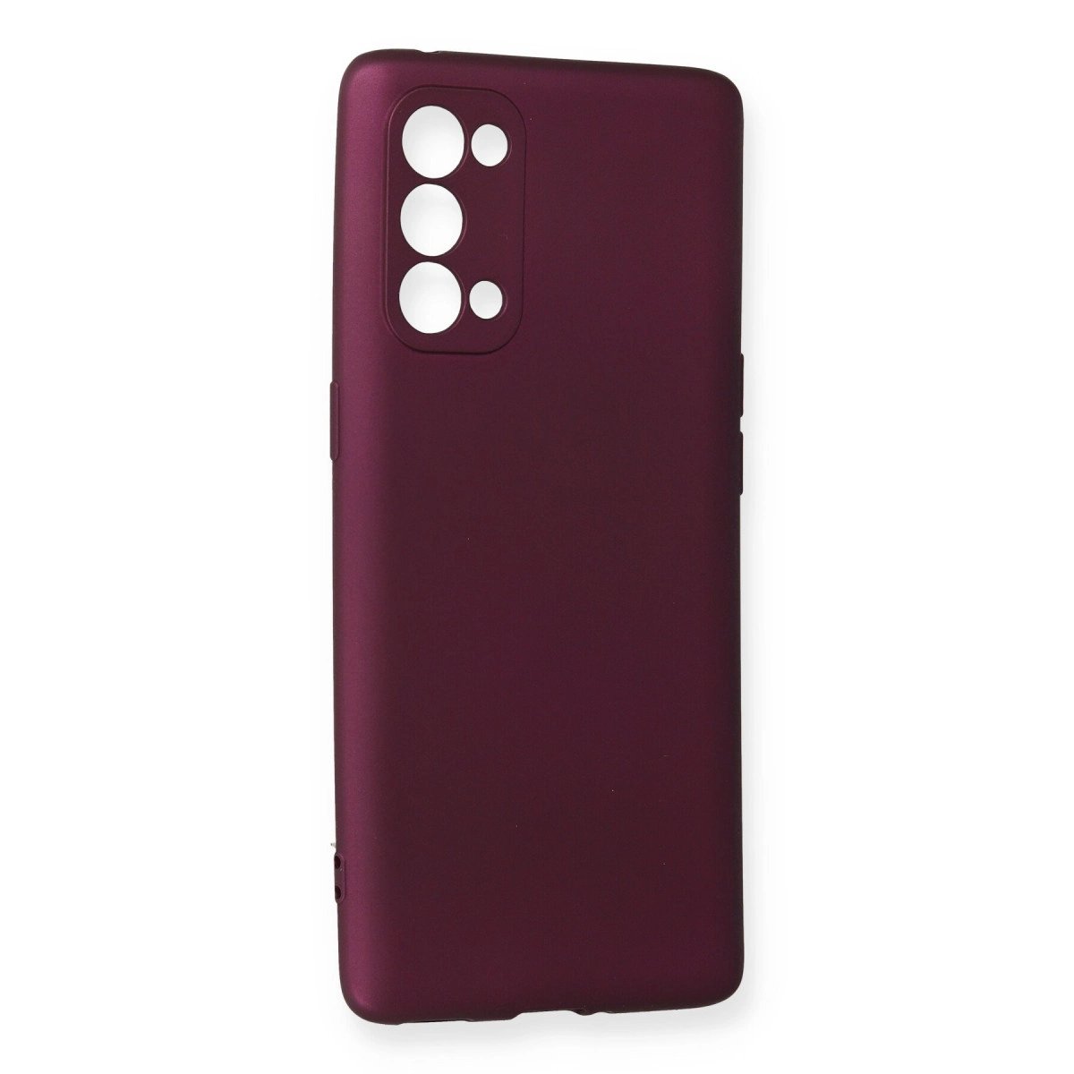 Oppo Reno 5 Pro Kılıf First Silikon - Mürdüm Oppo Reno 5 Pro Kılıf First Silikon - Mürdüm