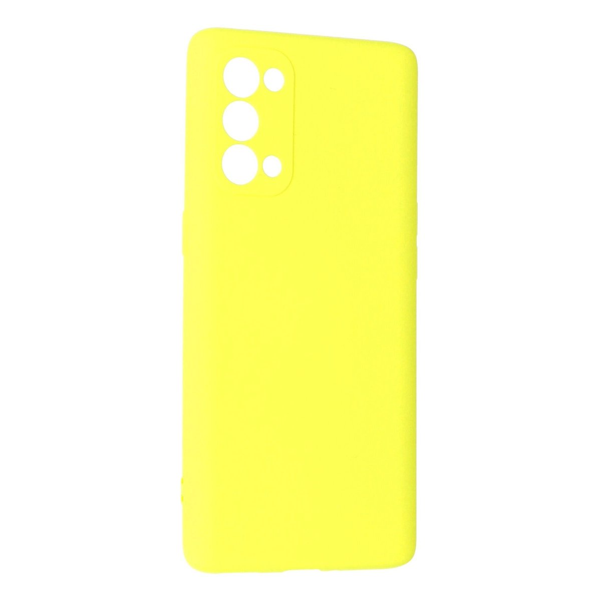 Oppo Reno 5 Pro Kılıf First Silikon - Sarı Oppo Reno 5 Pro Kılıf First Silikon - Sarı