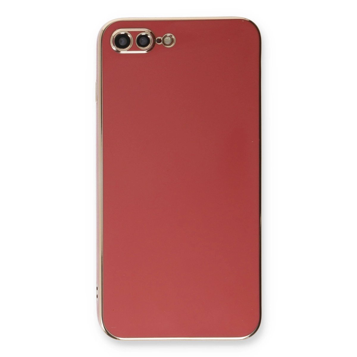 İphone 7 Plus Kılıf Volet Silikon - Kırmızı İphone 7 Plus Kılıf Volet Silikon - Kırmızı