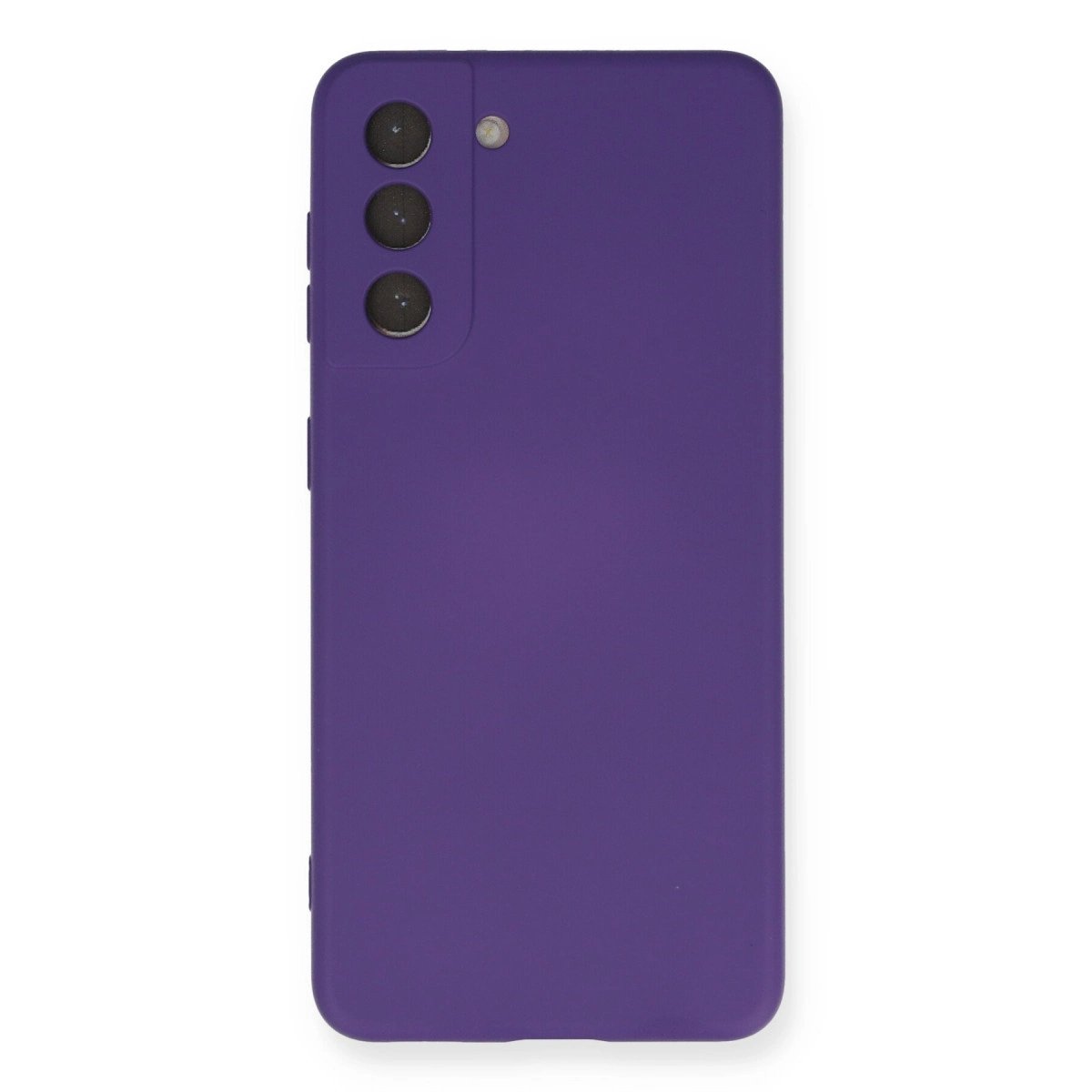 Samsung Galaxy S21 Kılıf Nano İçi Kadife Silikon - Mor Samsung Galaxy S21 Kılıf Nano İçi Kadife Silikon - Mor