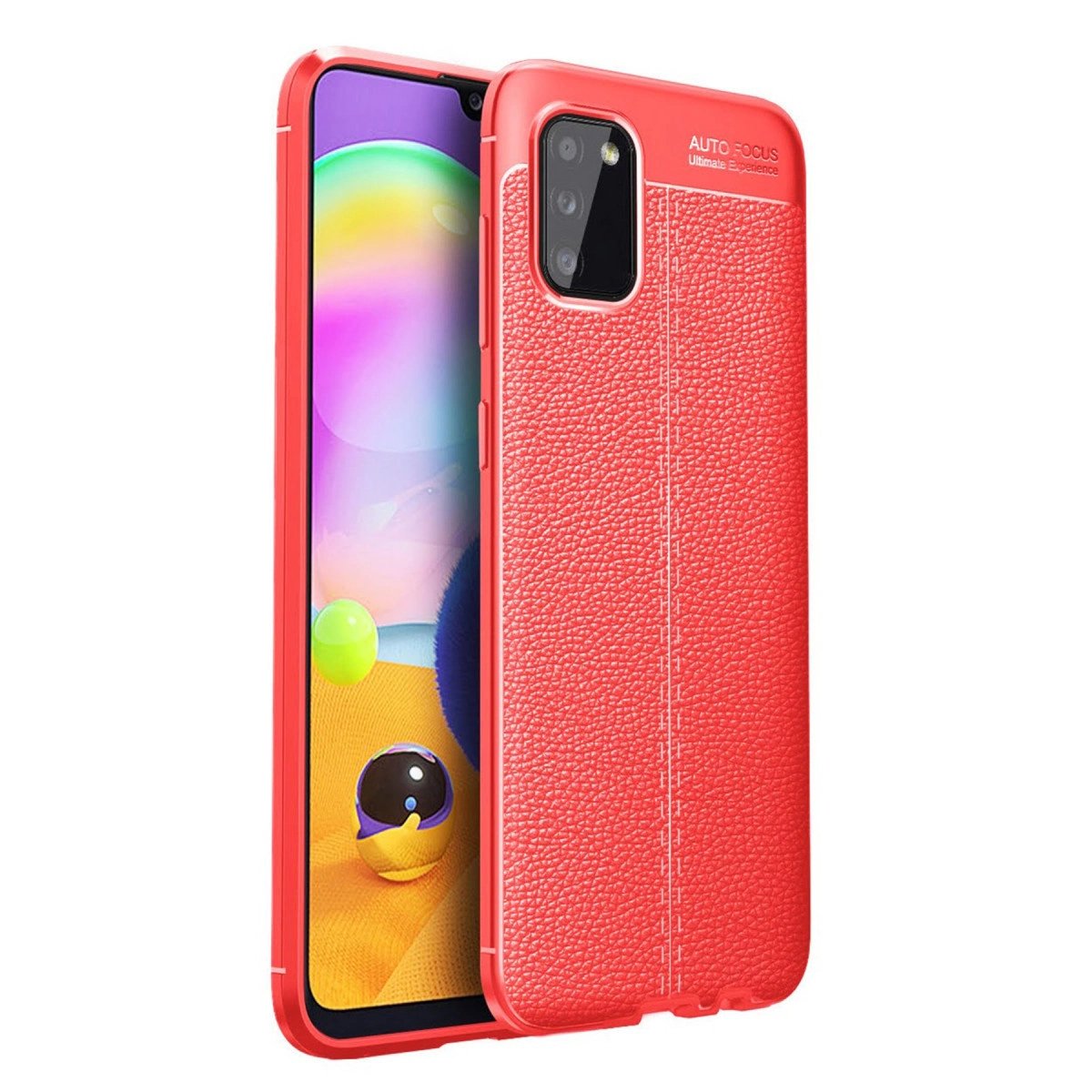 Galaxy A02s Kılıf Auto Fus Kapak - Kırmızı