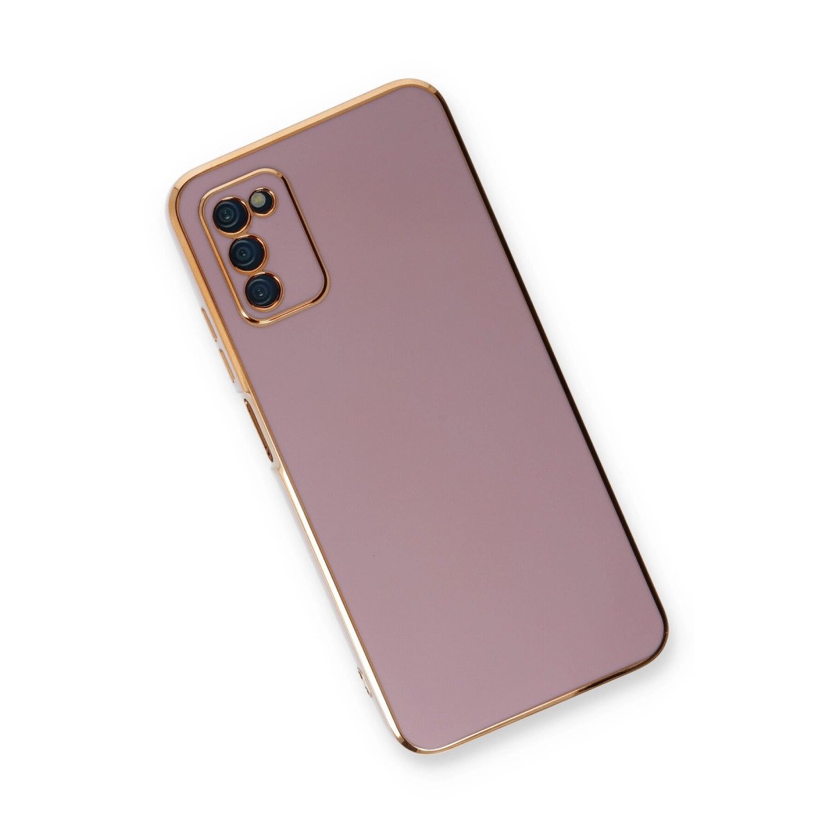 Samsung Galaxy A03s Kılıf Volet Silikon - Mor Samsung Galaxy A03s Kılıf Volet Silikon - Mor