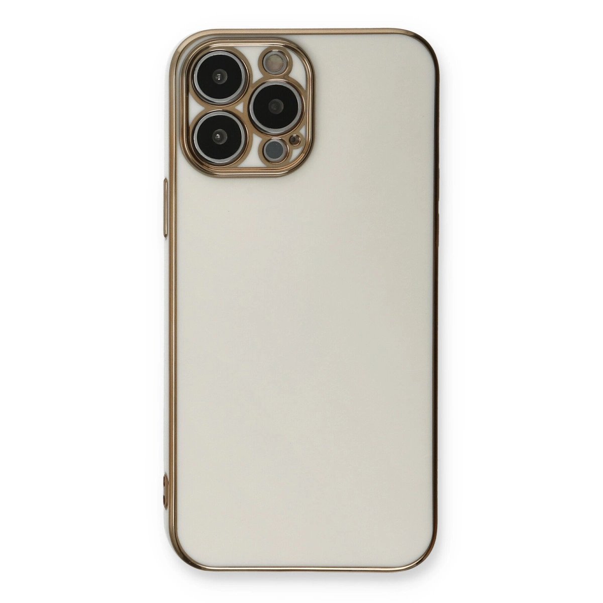İphone 13 Pro Max Kılıf Volet Silikon - Beyaz