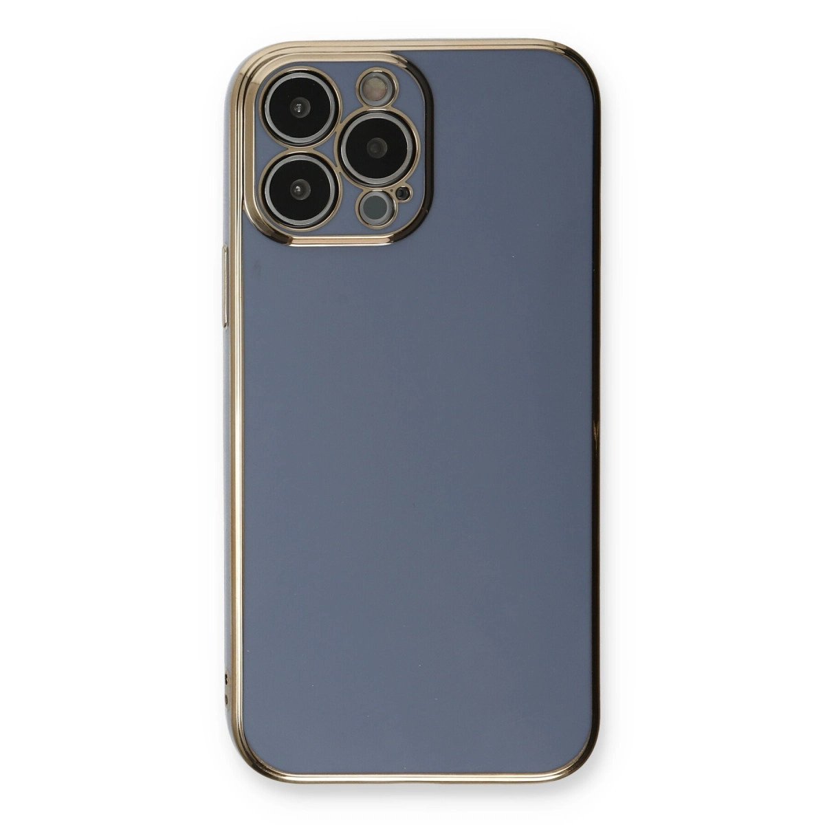 İphone 13 Pro Max Kılıf Volet Silikon - Mavi İphone 13 Pro Max Kılıf Volet Silikon - Mavi