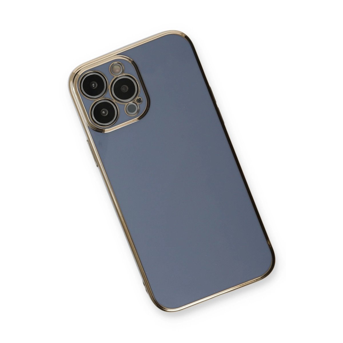 İphone 13 Pro Max Kılıf Volet Silikon - Mavi İphone 13 Pro Max Kılıf Volet Silikon - Mavi