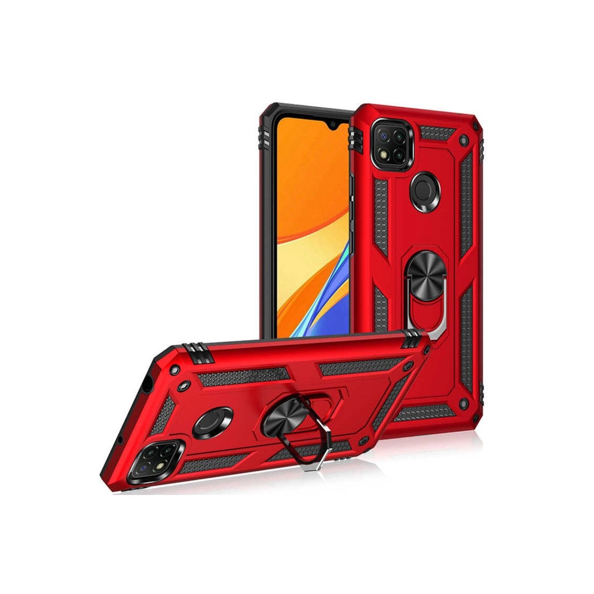 Xiaomi Redmi 9c Kılıf Sofya Yüzüklü Silikon Kapak - Rose Xiaomi Redmi 9c Kılıf Sofya Yüzüklü Silikon Kapak - Rose