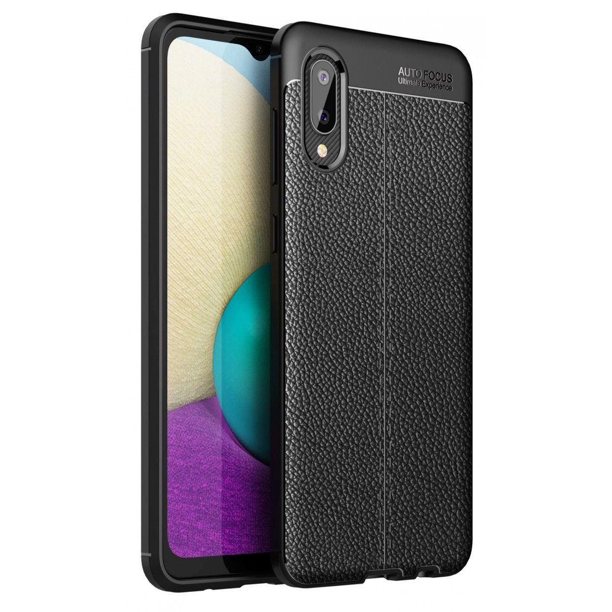 Galaxy A02 Kılıf Auto Fus Kapak - Siyah
