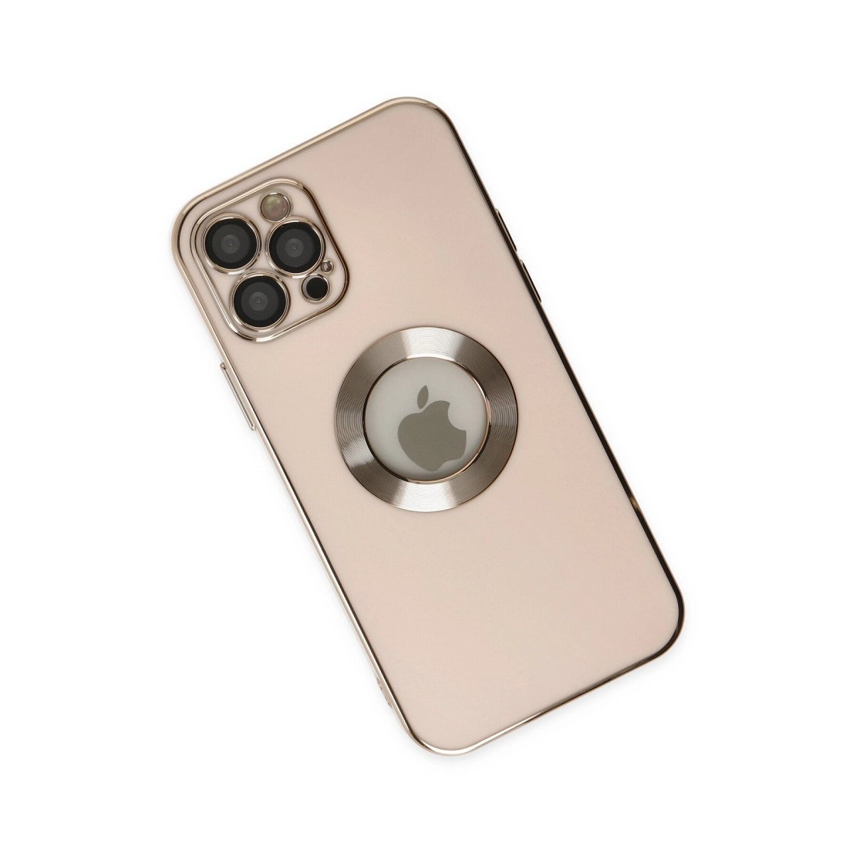 İphone 12 Pro Max Kılıf Store Silikon - Pembe