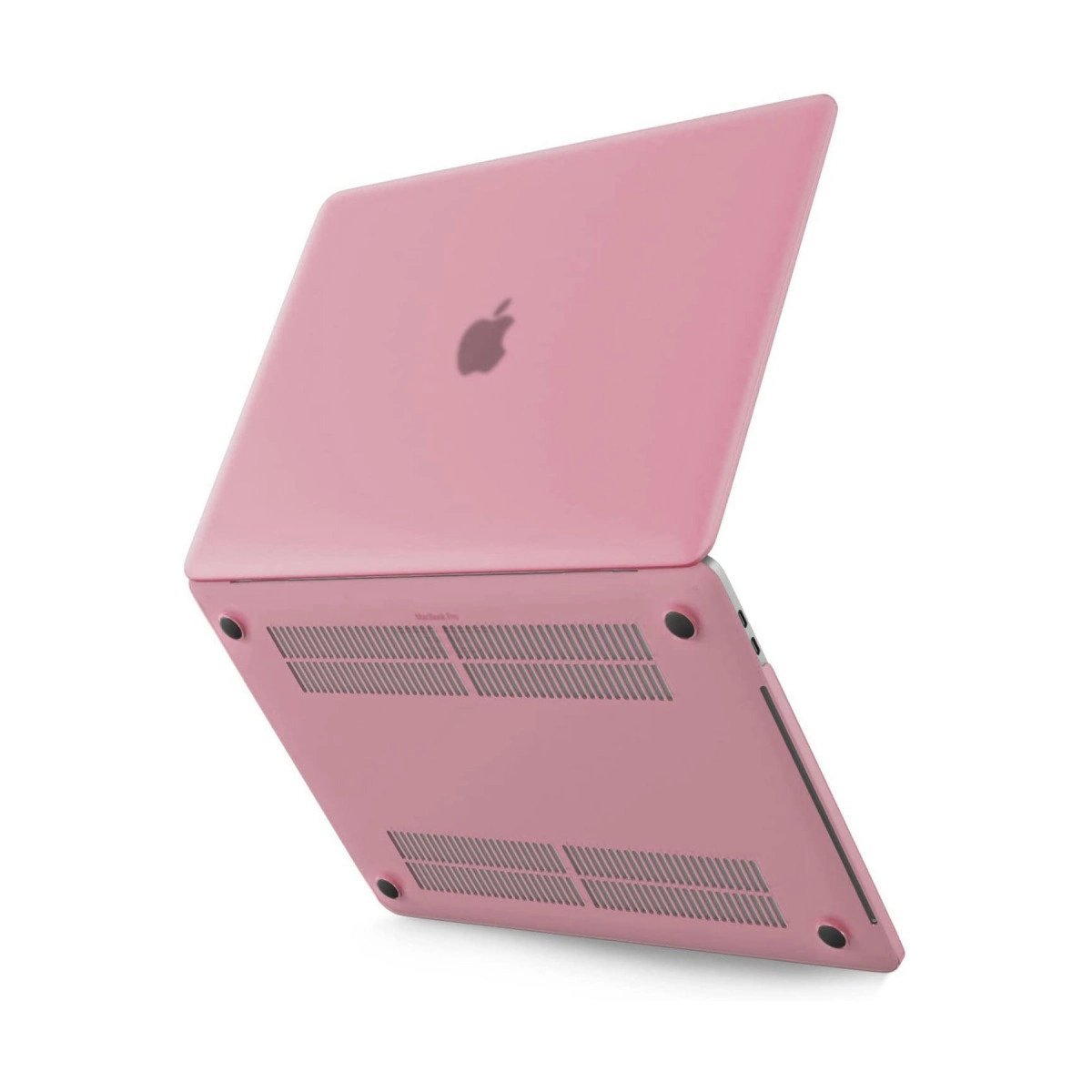 Macbook Pro 13 2021 Macbook Buzlu Kapak - Pembe Macbook Pro 13 2021 Macbook Buzlu Kapak - Pembe