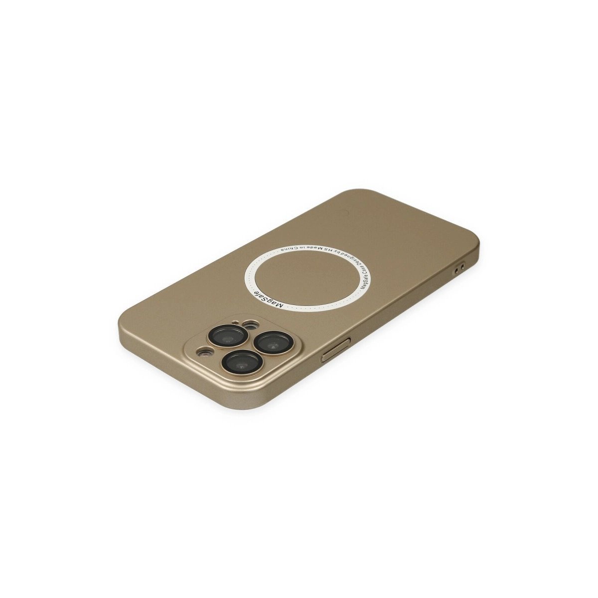 İphone 13 Pro Kılıf Jack Magneticsafe Lens Silikon - Gold İphone 13 Pro Kılıf Jack Magneticsafe Lens Silikon - Gold