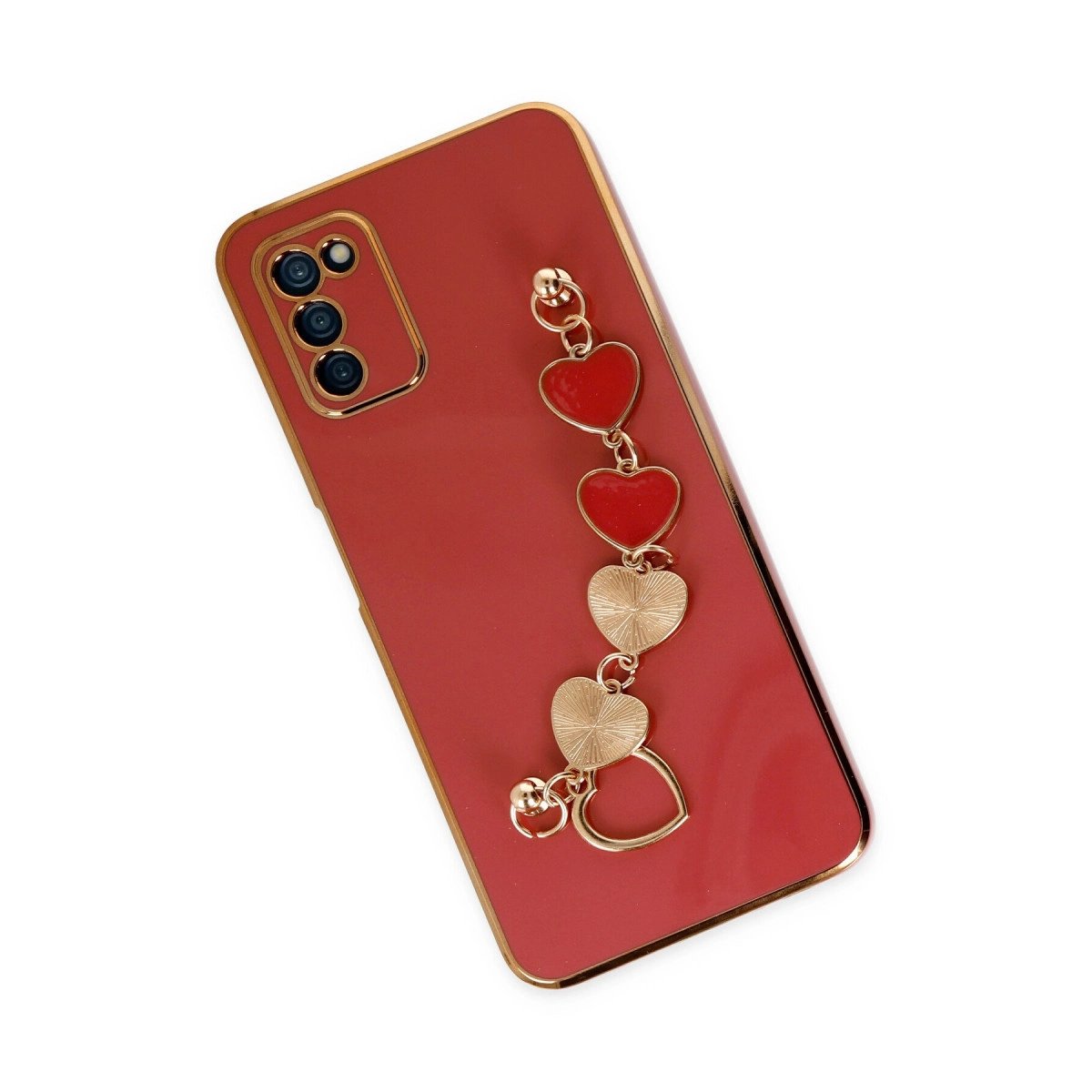 Samsung Galaxy A03s Kılıf Esila Silikon - Kırmızı Samsung Galaxy A03s Kılıf Esila Silikon - Kırmızı