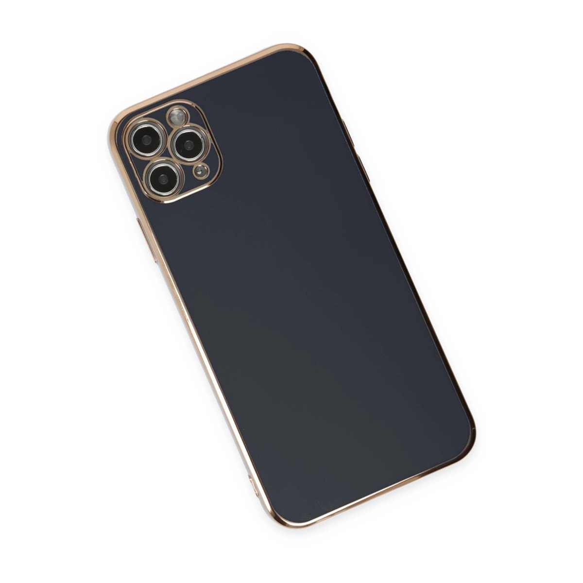 İphone 11 Pro Max Kılıf Volet Silikon - Siyah