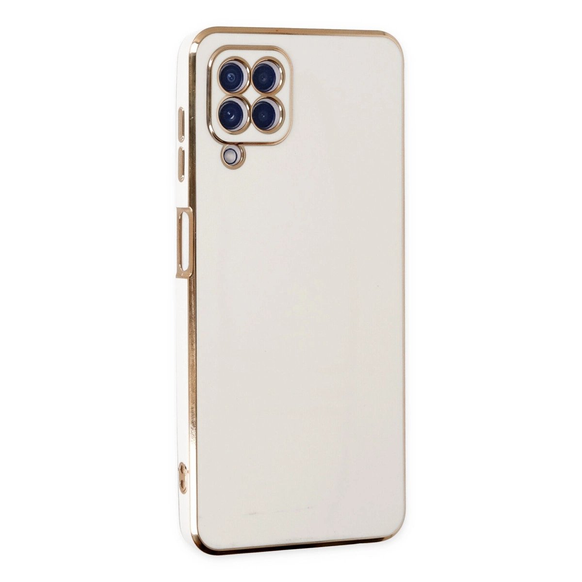 Samsung Galaxy A12 Kılıf Volet Silikon - Beyaz Samsung Galaxy A12 Kılıf Volet Silikon - Beyaz