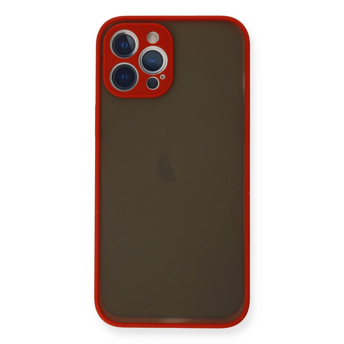 İphone 12 Pro Kılıf Montreal Silikon Kapak - Kırmızı İphone 12 Pro Kılıf Montreal Silikon Kapak - Kırmızı
