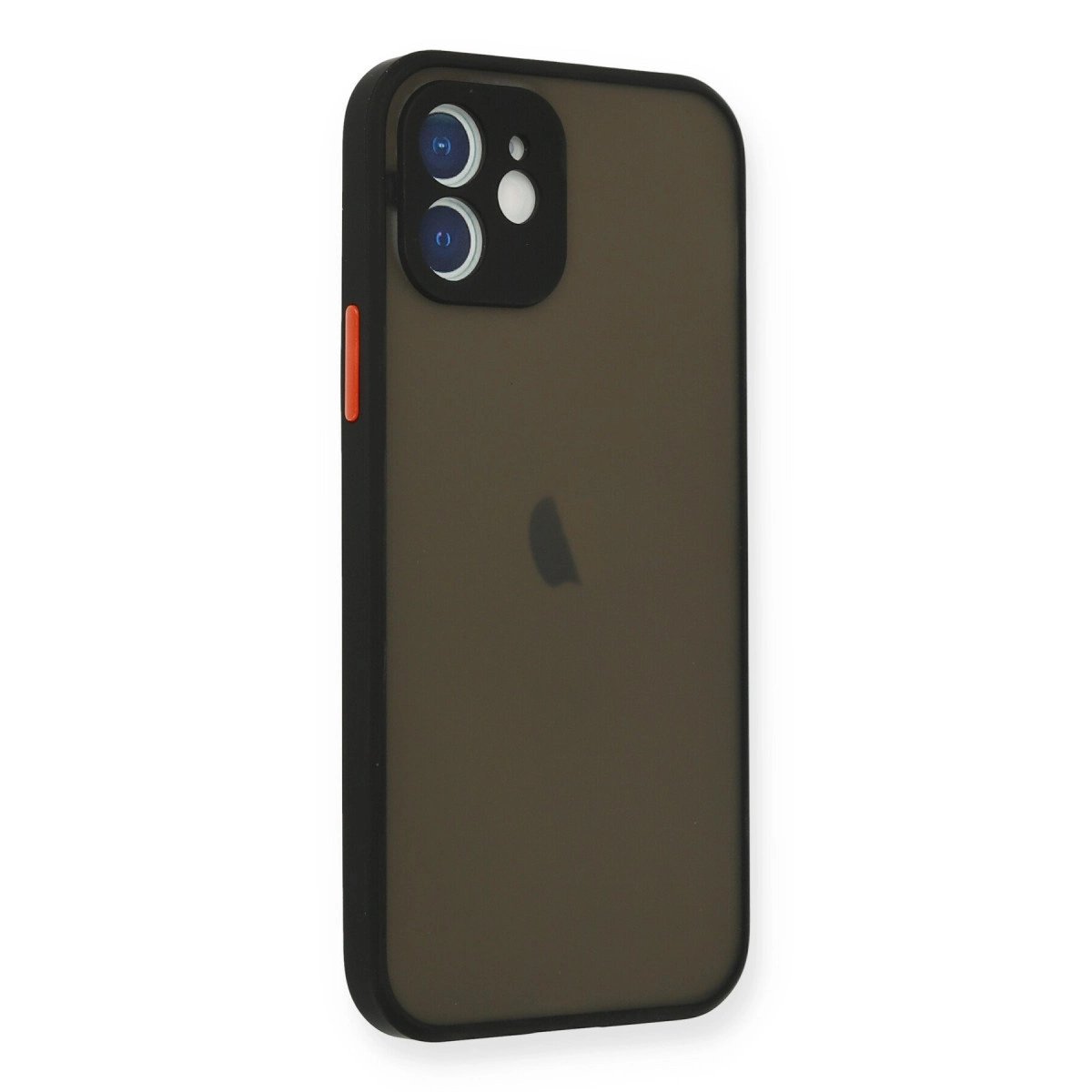 İphone 12 Mini Kılıf Montreal Silikon Kapak - Siyah