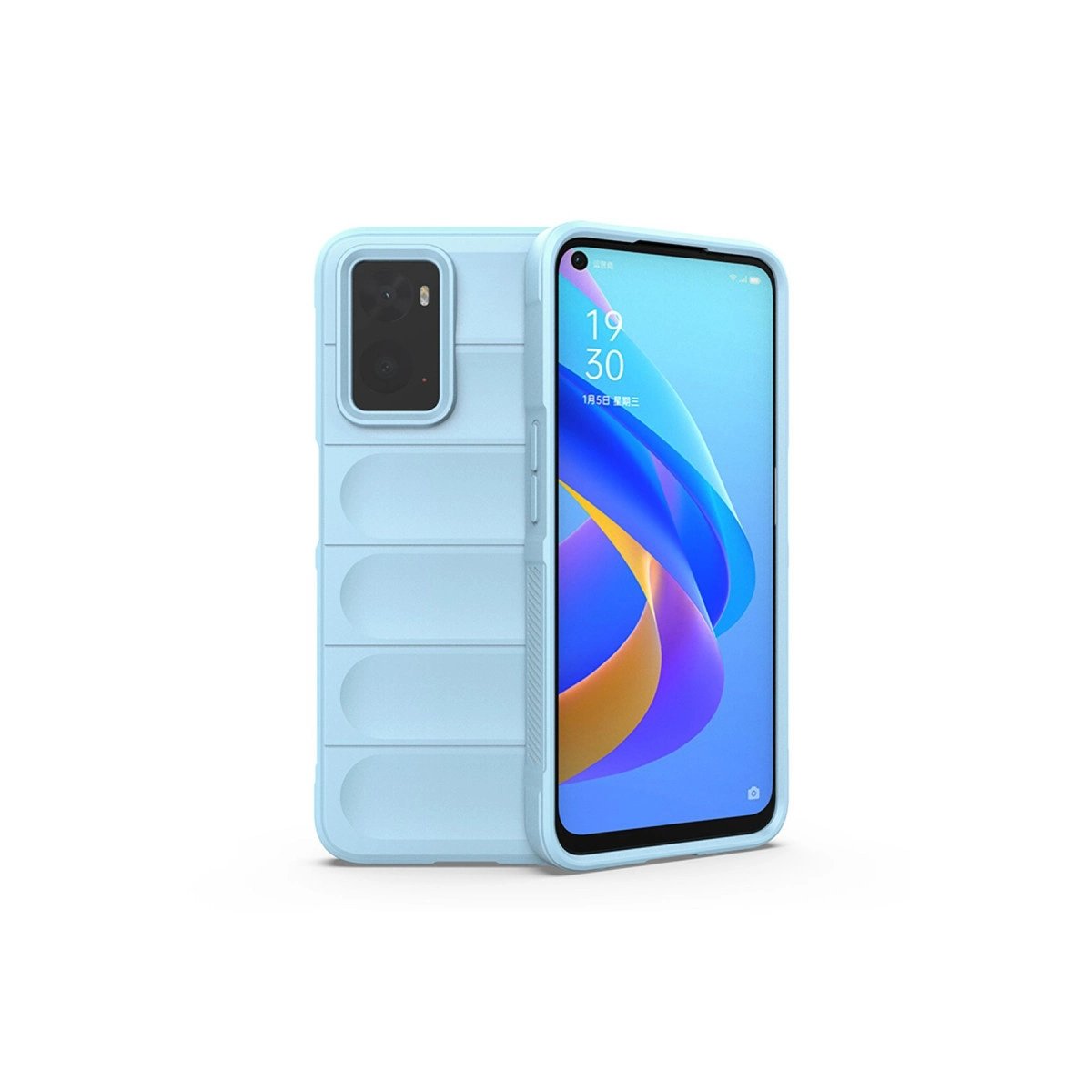 Realme 9i 4g Kılıf Optimum Silikon - Sky Blue Realme 9i 4g Kılıf Optimum Silikon - Sky Blue