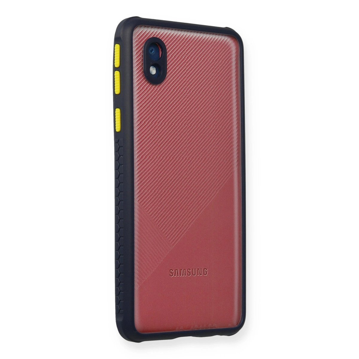 Galaxy A01 Core Kılıf Miami Şeffaf  - Lacivert