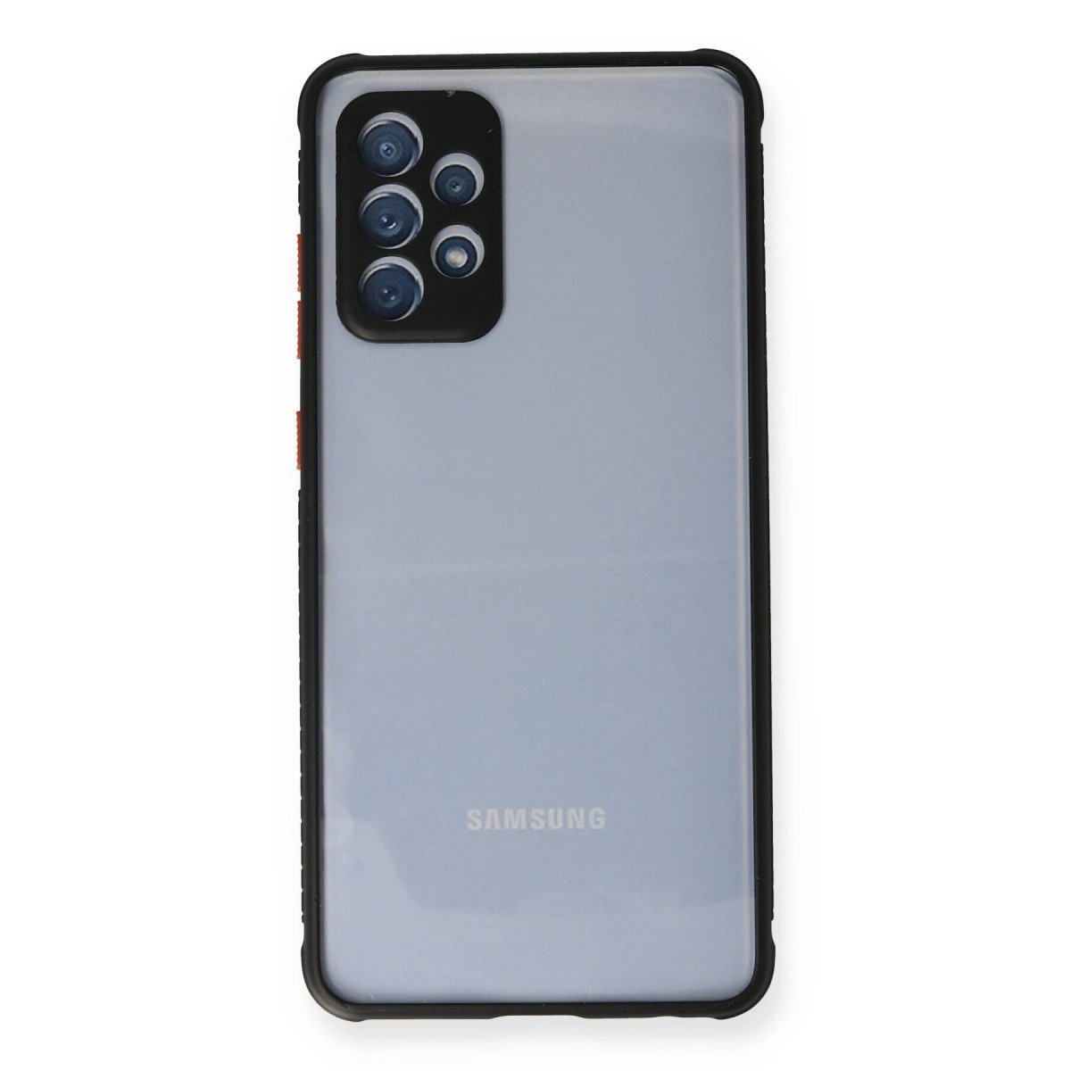 Samsung Galaxy A72 Kılıf Miami Şeffaf Silikon - Siyah Samsung Galaxy A72 Kılıf Miami Şeffaf Silikon - Siyah