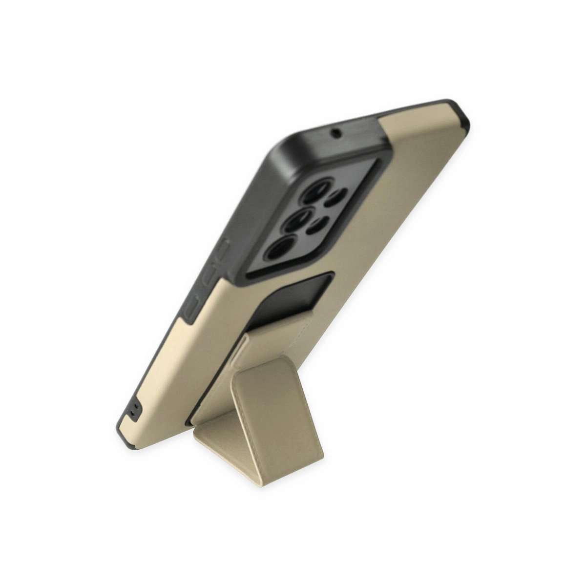 Samsung Galaxy A53 5g Kılıf Mega Standlı Silikon - Gold Samsung Galaxy A53 5g Kılıf Mega Standlı Silikon - Gold