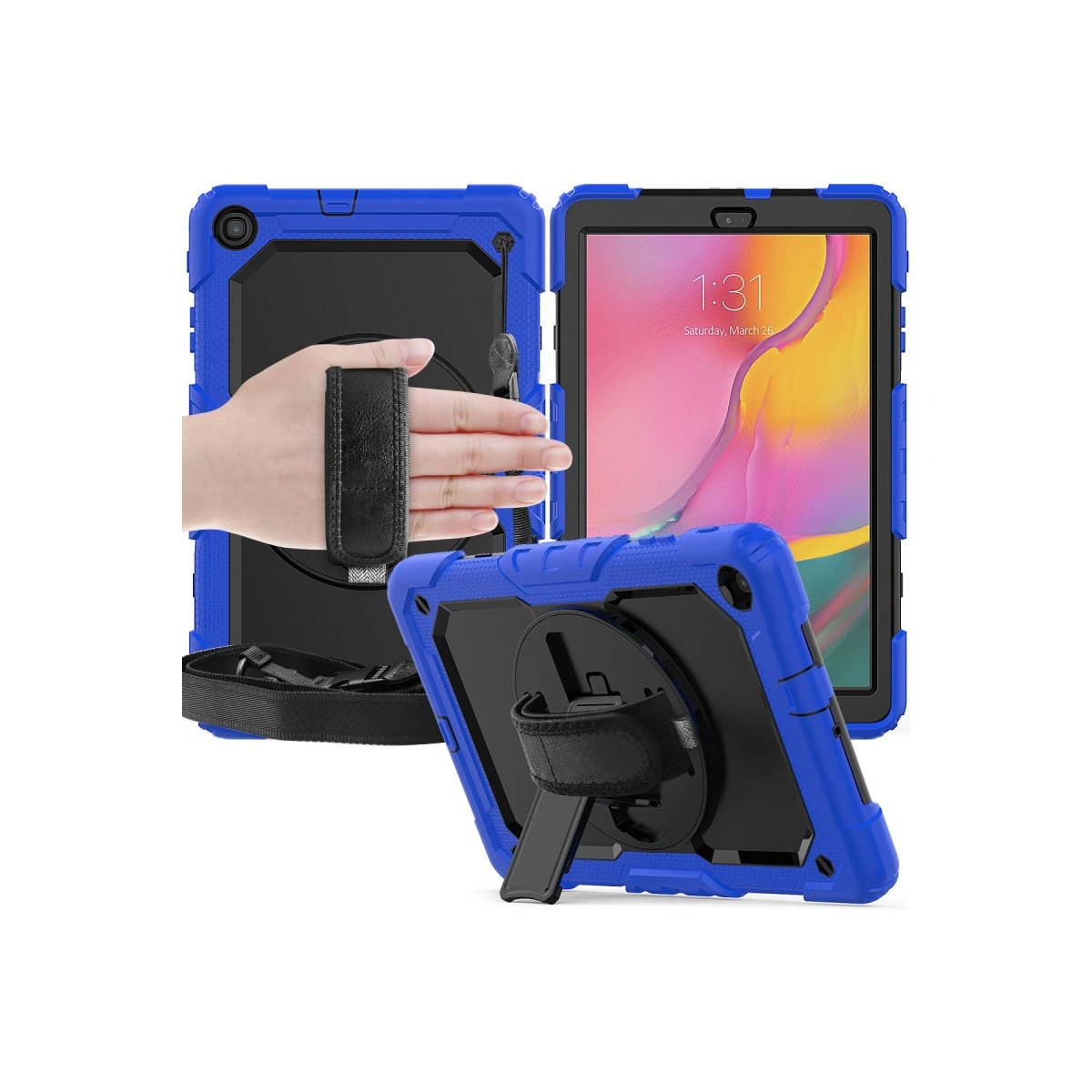 Samsung Galaxy T510 Tab A 10.1 Kılıf Pars Tablet Kapak - Mavi Samsung Galaxy T510 Tab A 10.1 Kılıf Pars Tablet Kapak - Mavi