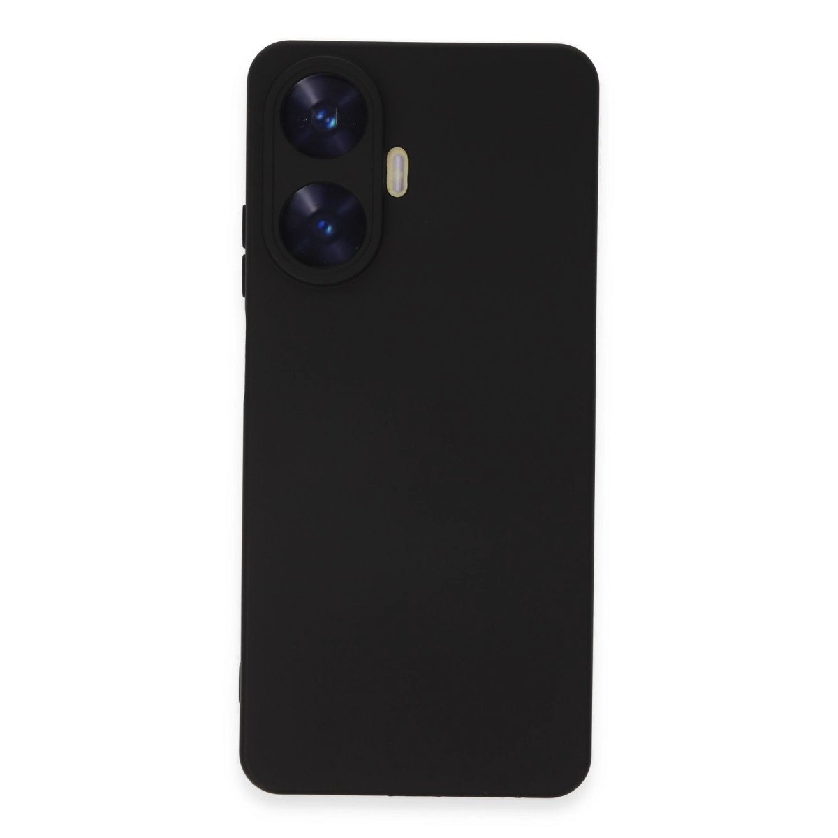 Realme C55 Kılıf Nano İçi Kadife Silikon - Siyah