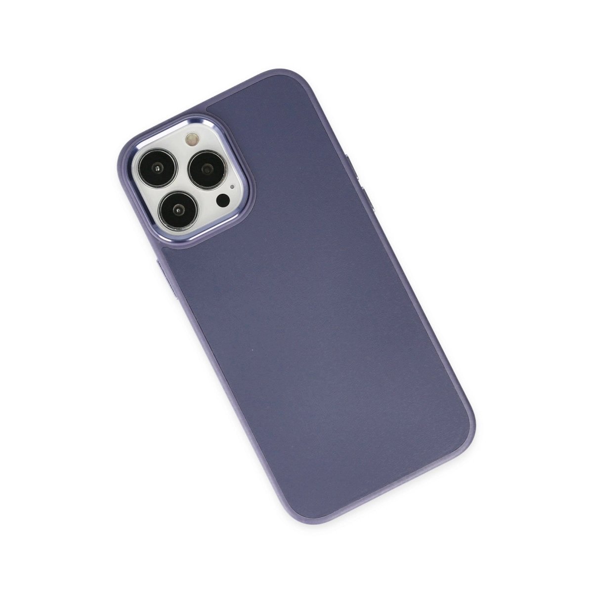 İphone 13 Pro Kılıf Asya Deri Silikon - Mor İphone 13 Pro Kılıf Asya Deri Silikon - Mor