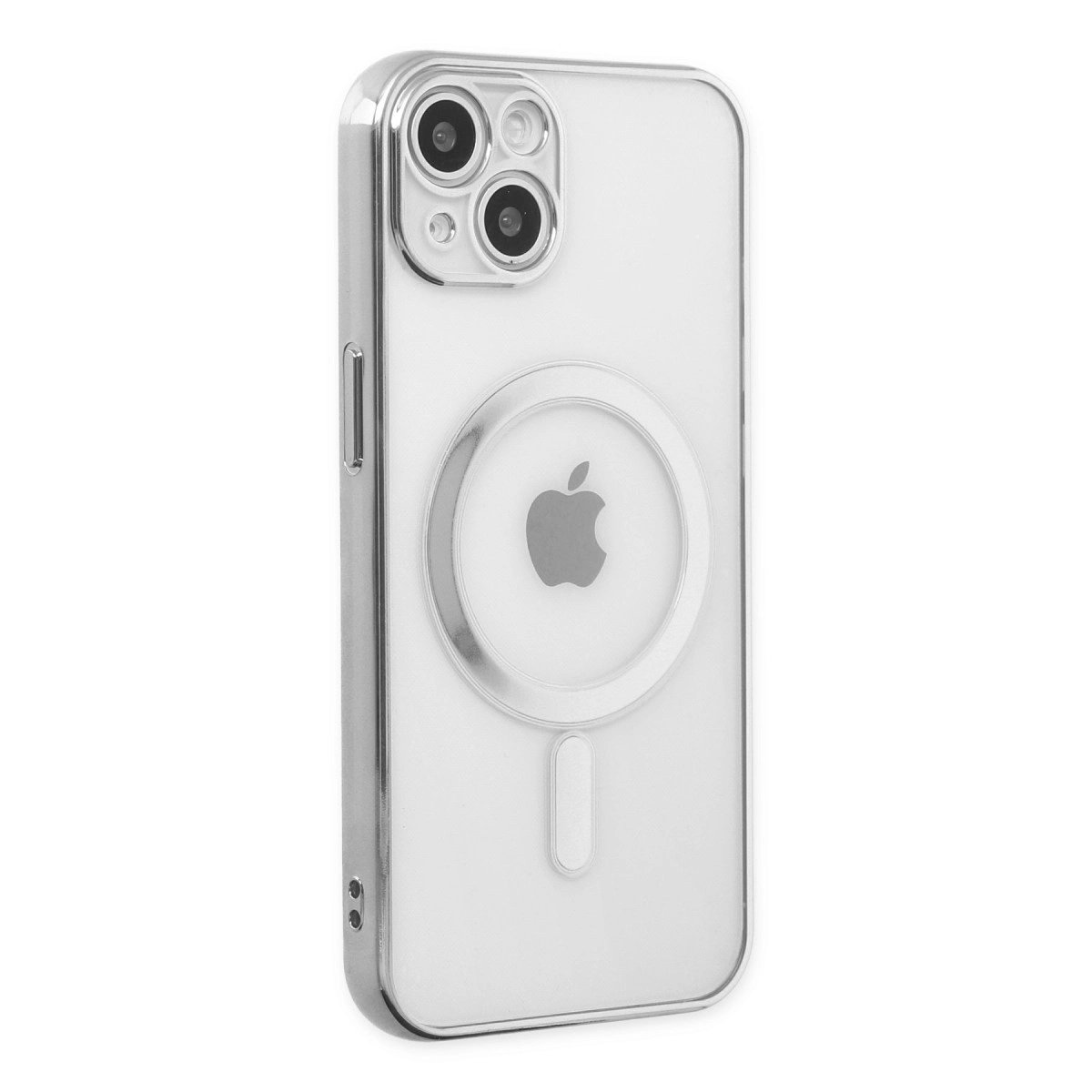 İphone 14 Plus Kılıf Magneticsafe Lazer Silikon - Gümüş İphone 14 Plus Kılıf Magneticsafe Lazer Silikon - Gümüş