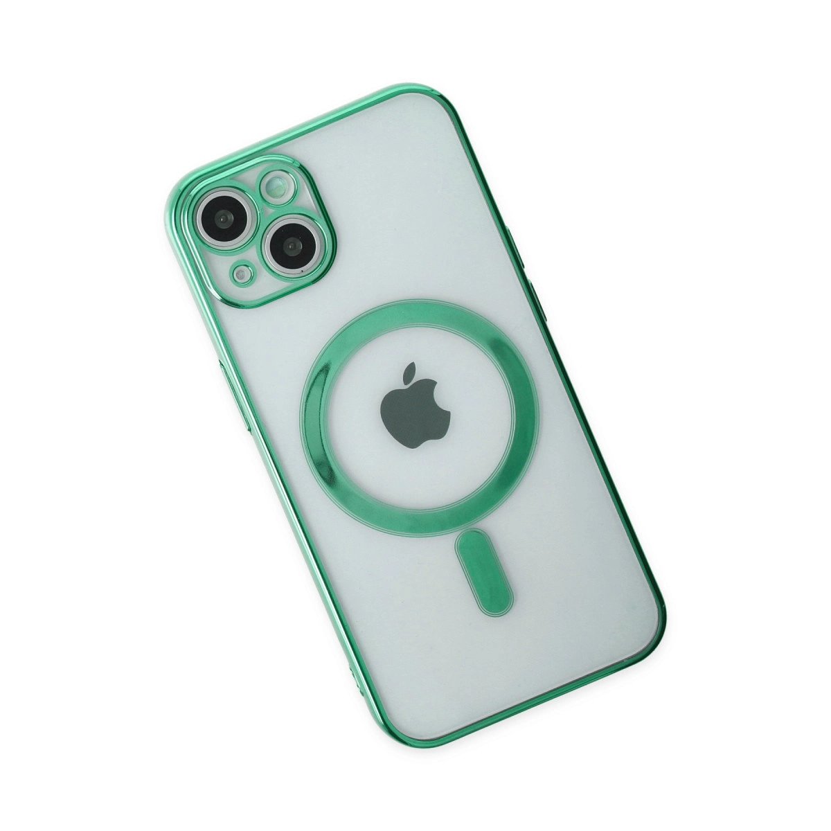 İphone 14 Plus Kılıf Magneticsafe Lazer Silikon - Haki Yeşil İphone 14 Plus Kılıf Magneticsafe Lazer Silikon - Haki Yeşil