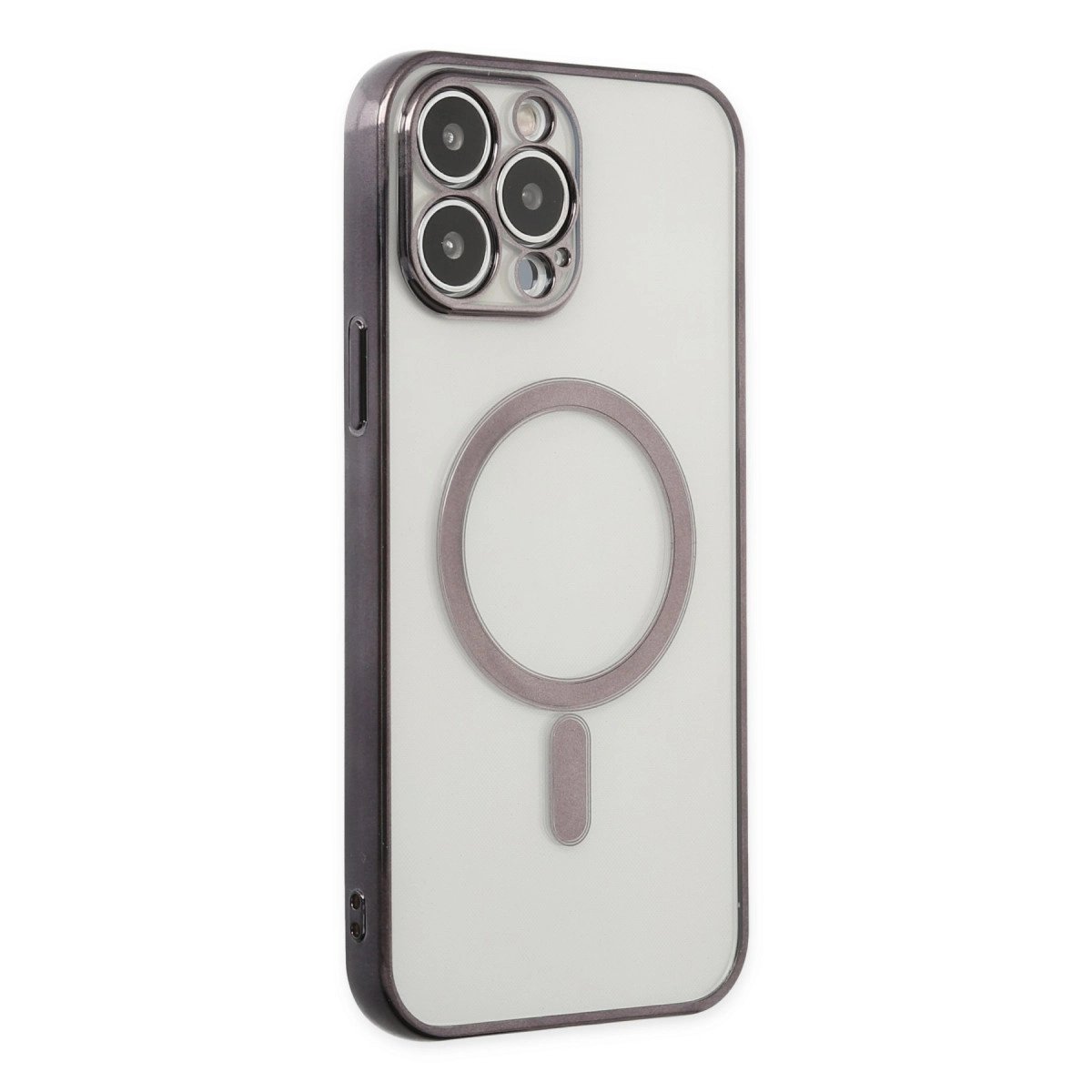 İphone 14 Pro Kılıf Magneticsafe Lazer Silikon - Siyah İphone 14 Pro Kılıf Magneticsafe Lazer Silikon - Siyah